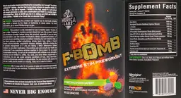 Label for F-Bomb Firecracker Candy