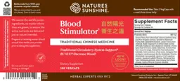 Label for Blood Stimulator