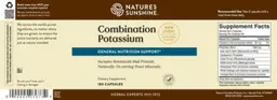 Label for Combination Potassium