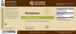 Label for Damiana