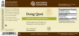 Label for Dong Quai