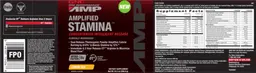 Label for Amplified Stamina Lemon Tea
