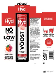 Label for Voost Hydrate Fruit Punch