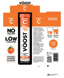 Label for Voost Vitamin C Blood Orange