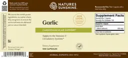 Label for Garlic