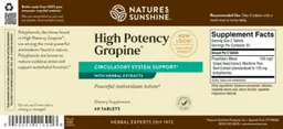 Label for High Potency Grapine