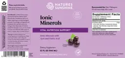 Label for Ionic Minerals