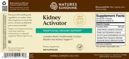 Label for Kidney Activator