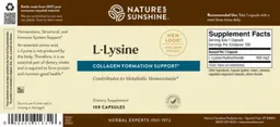 Label for L-Lysine