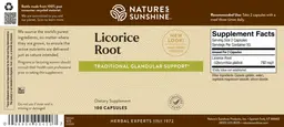 Label for Licorice Root
