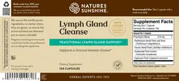 Label for Lymph Gland Cleanse