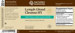 Label for Lymph Gland Cleanse-HY