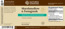 Label for Marshmallow & Fenugreek