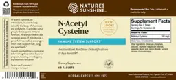 Label for N-Acetyl Cysteine