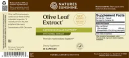 Label for Olive Leaf Extract