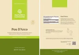 Label for Pau D'Arco