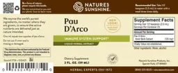 Label for Pau D'Arco