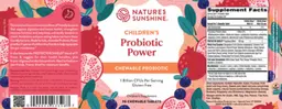 Label for Children's Probiotic Power