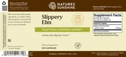 Label for Slippery Elm