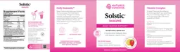 Label for Solstic Immune Natural Strawberry Lemonade Flavor