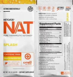Label for NAT Splash Caffeine Free