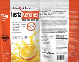 Label for InstaKetones Orange Burst