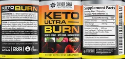 Label for Keto Ultra Burn