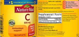 Label for C 500 mg