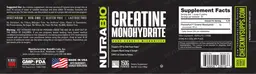 Label for Creatine Monohydrate
