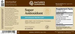 Label for Super Antioxidant