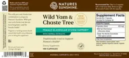 Label for Wild Yam & Chaste Tree