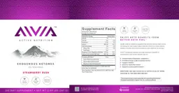 Label for Exogenous Ketones Strawberry Rush