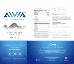 Label for Whey Protein Chocolate
