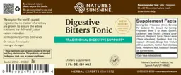 Label for Digestive Bitters Tonic