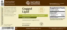 Label for Guggul Lipid