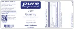 Zinc Gummy Natural Blueberry Flavor