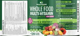 Label for Whole Food Multivitamin for Women