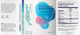Label for Collagen Peptides + Hyaluronic Acid Breezeberry