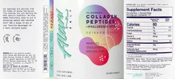 Label for Collagen Peptides + Hyaluronic Acid Rainbow Candy