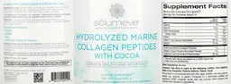 Label for Hydrolyzed Marine Collagen Peptides with Cocoa