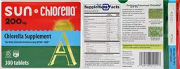 Label for Sun Chlorella A