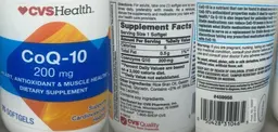 Label for CoQ-10 200 mg