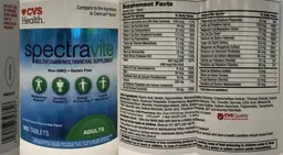 Label for SpectraVite Adult