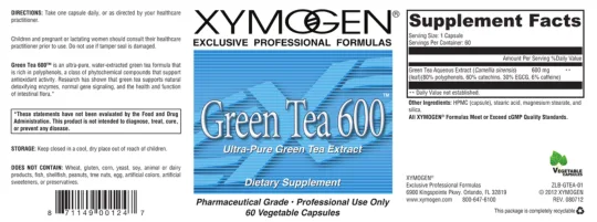 Label for Green Tea 600