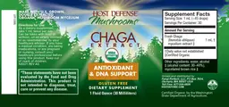 Label for Chaga Extract