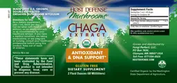 Label for Chaga Extract