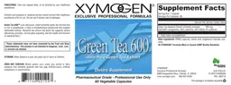 Label for Green Tea 600