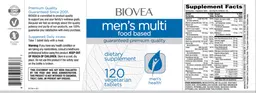 Label for Men's Multi Food Based