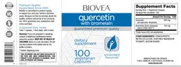 Label for Quercetin with Bromelain
