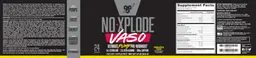 Label for N.O.-Xplode Vaso Pineapple Pump